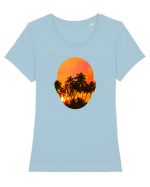 Summer In My Mind Tricou mânecă scurtă guler larg fitted Damă Expresser