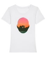 Summer In My Mind Tricou mânecă scurtă guler larg fitted Damă Expresser