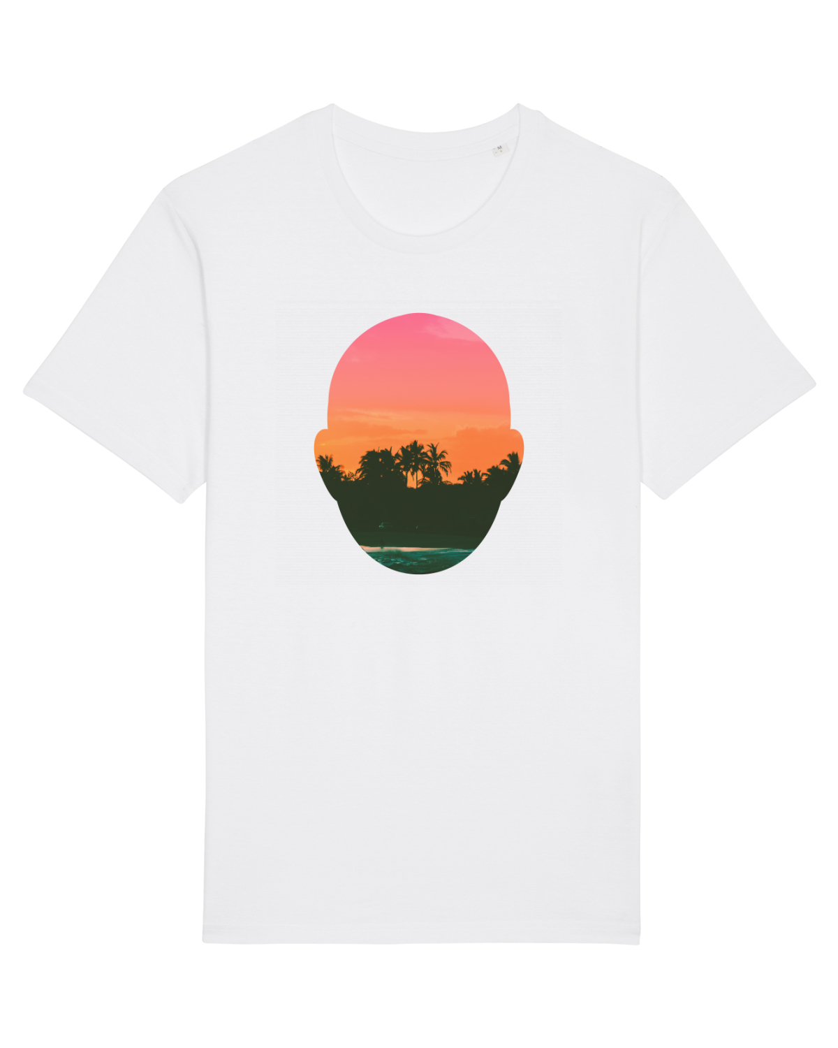 Tricou mânecă scurtă Unisex Rocker White