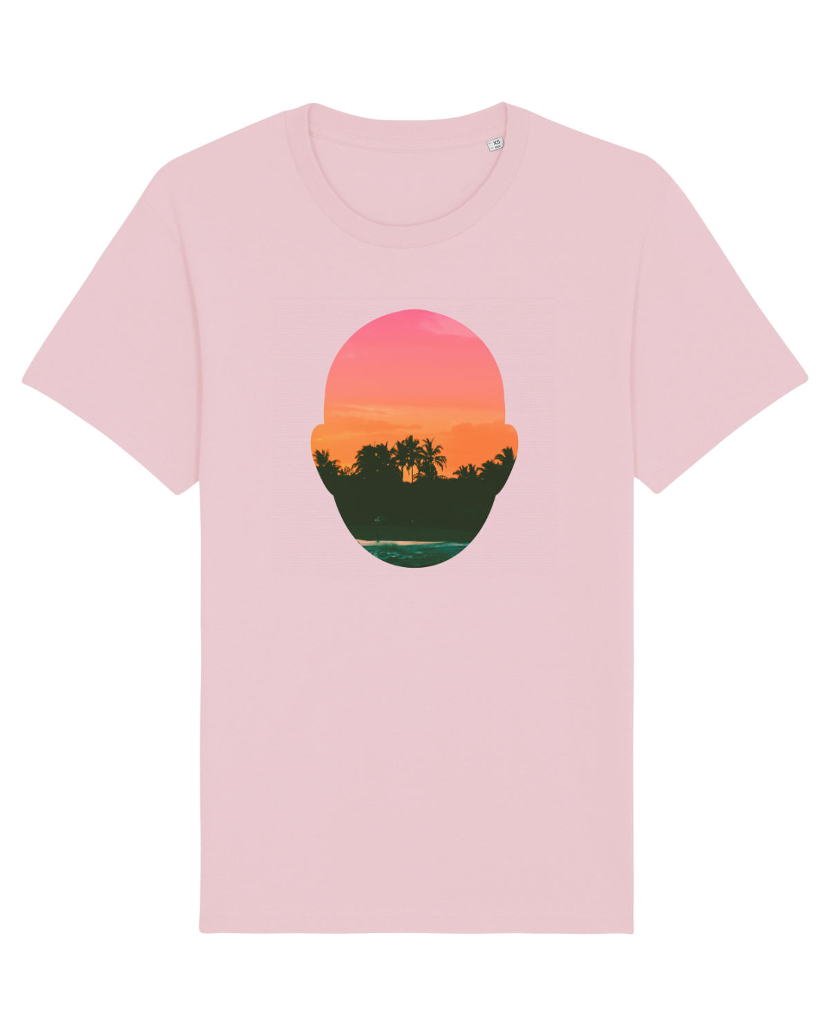 Tricou mânecă scurtă Unisex Rocker Cotton Pink