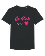 Go Pink Tricou mânecă scurtă guler larg Bărbat Skater