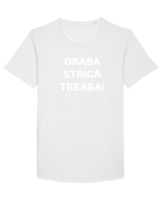 GRABA STRICA TREABA Tricou mânecă scurtă guler larg Bărbat Skater
