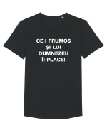 FRUMOS Tricou mânecă scurtă guler larg Bărbat Skater