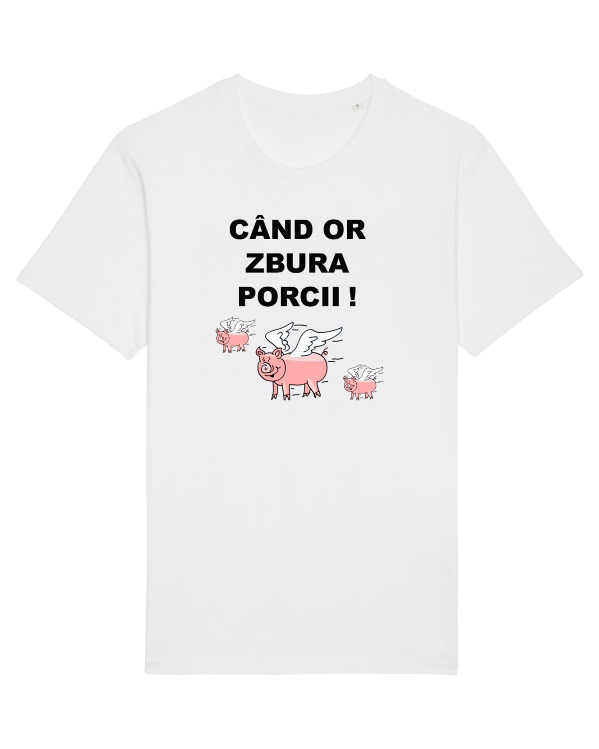 Tricou mânecă scurtă Unisex Rocker White