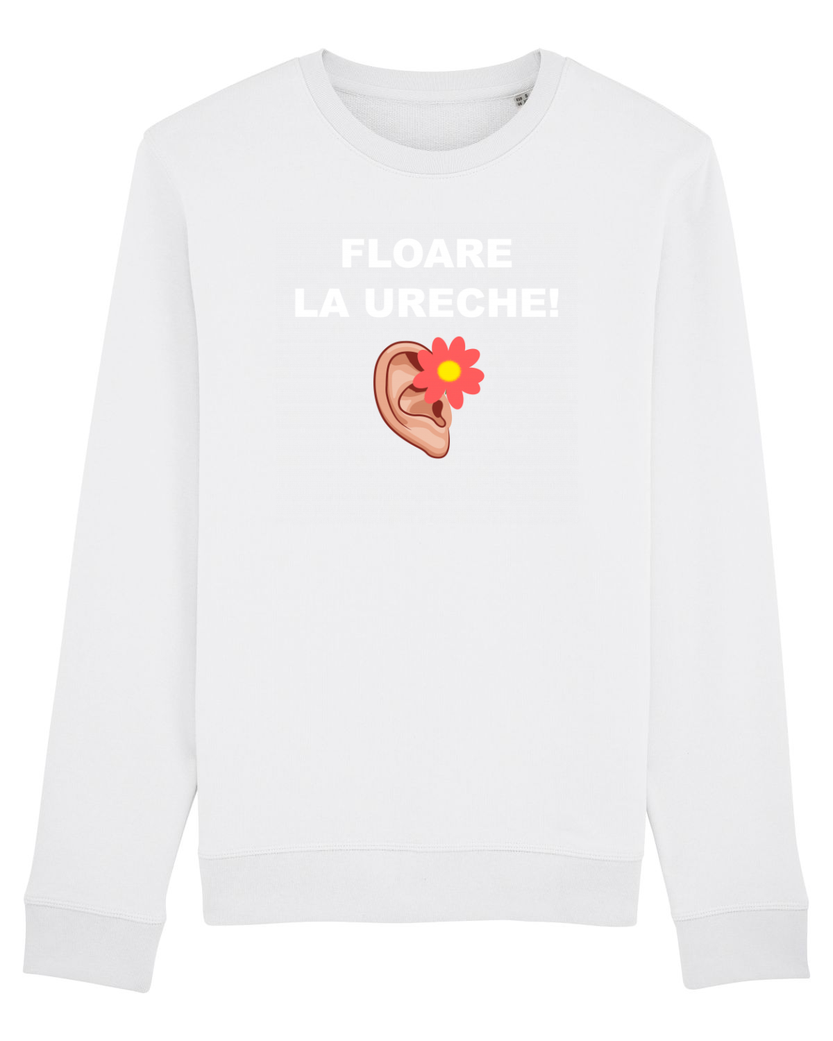 Bluză mânecă lungă Unisex Rise White