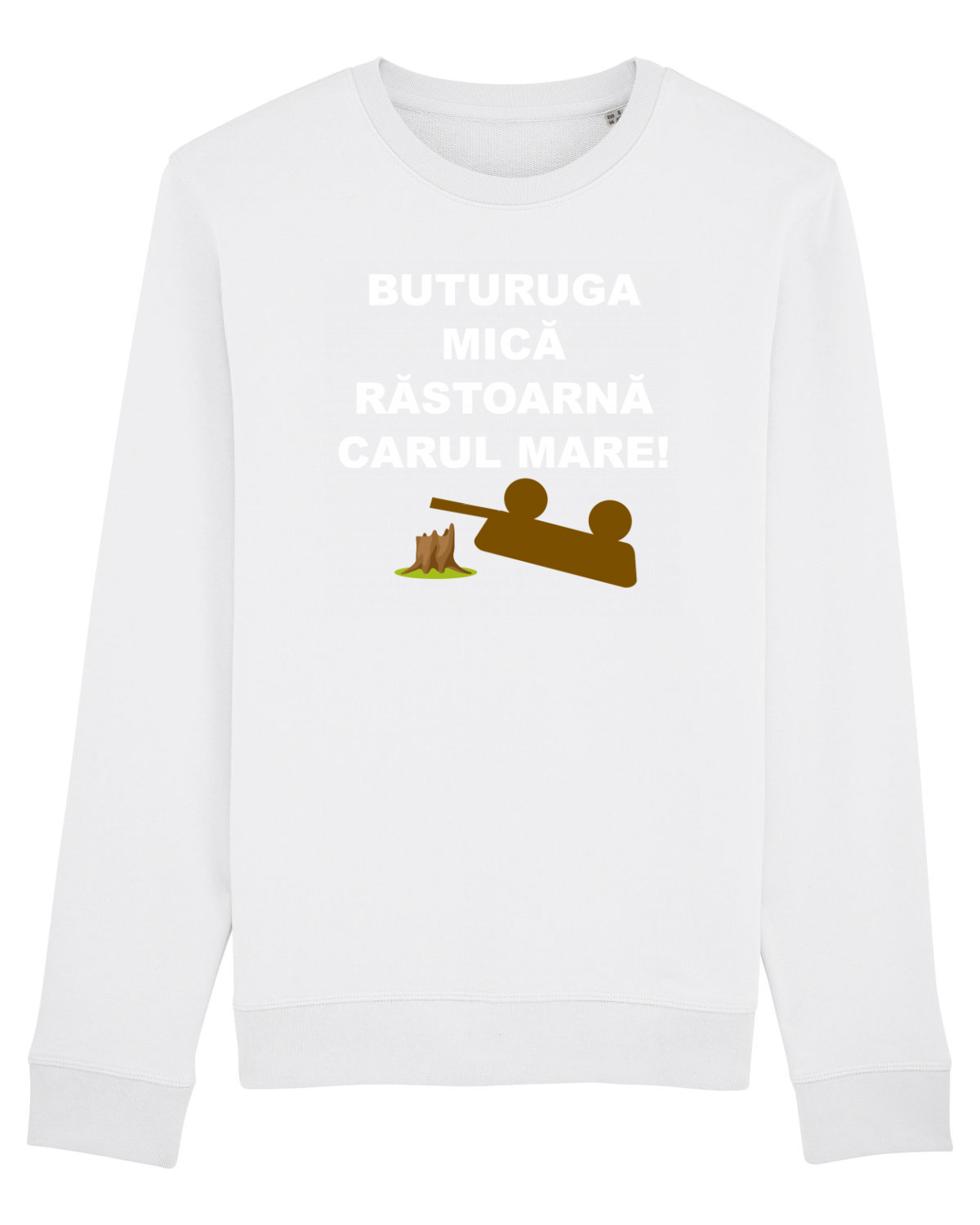 Bluză mânecă lungă Unisex Rise White
