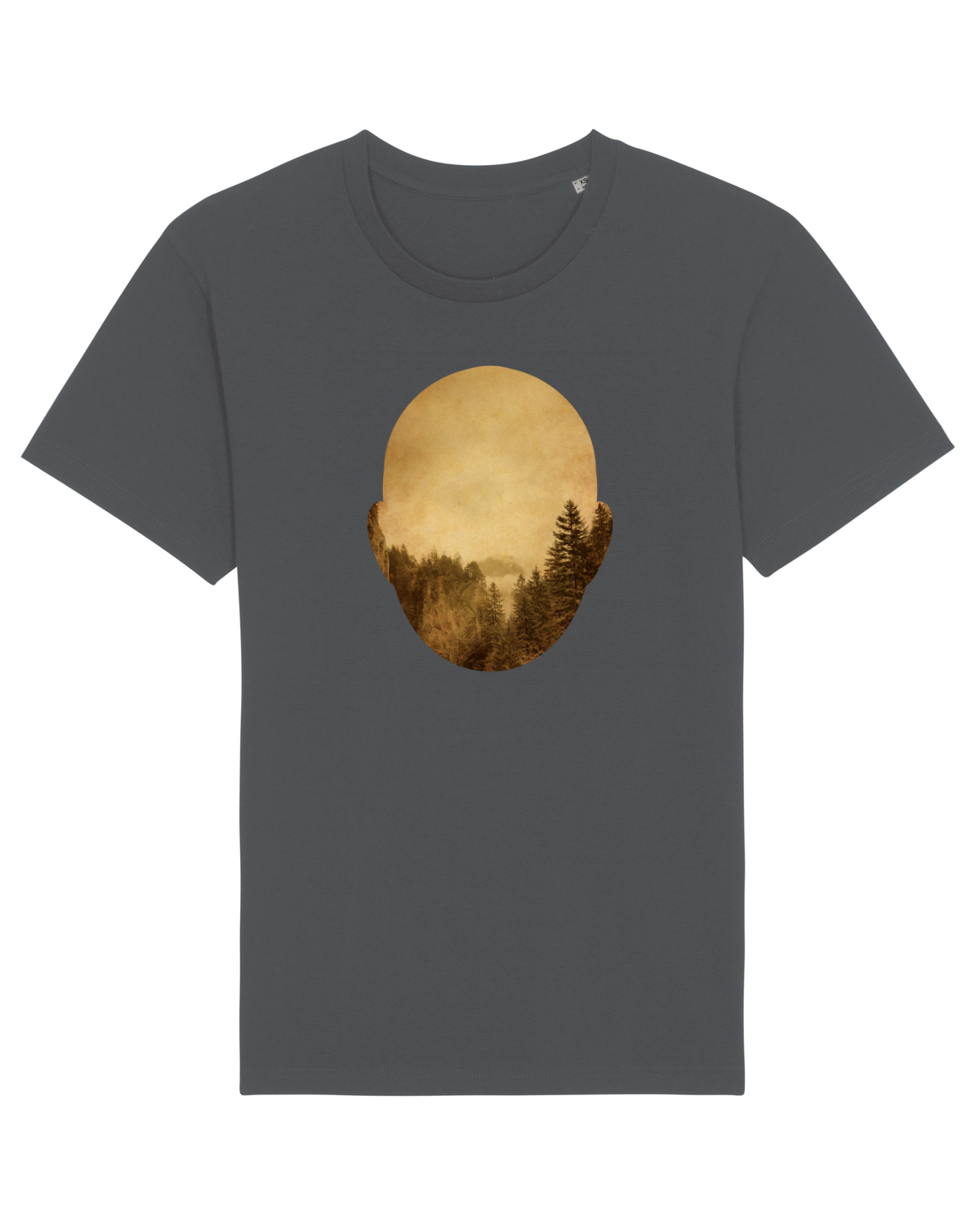 Tricou mânecă scurtă Unisex Rocker Anthracite