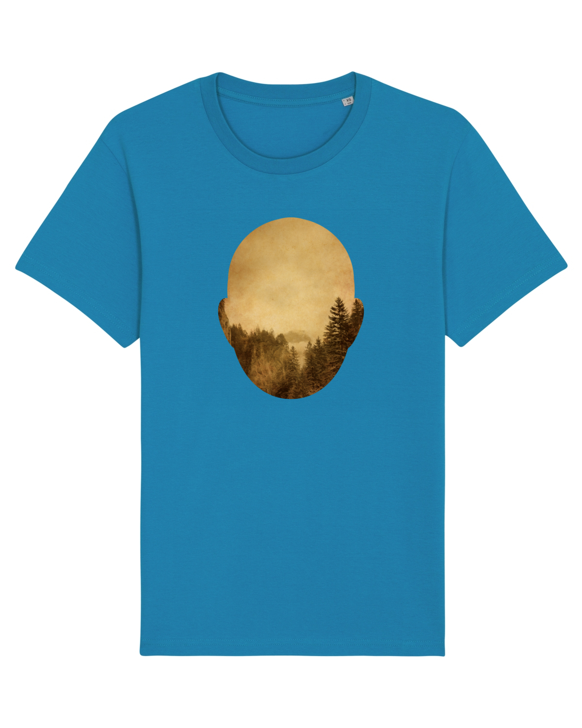 Tricou mânecă scurtă Unisex Rocker Azur