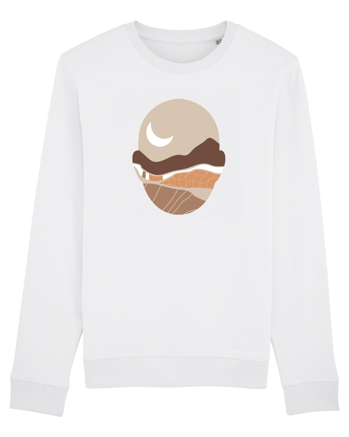 Bluză mânecă lungă Unisex Rise White