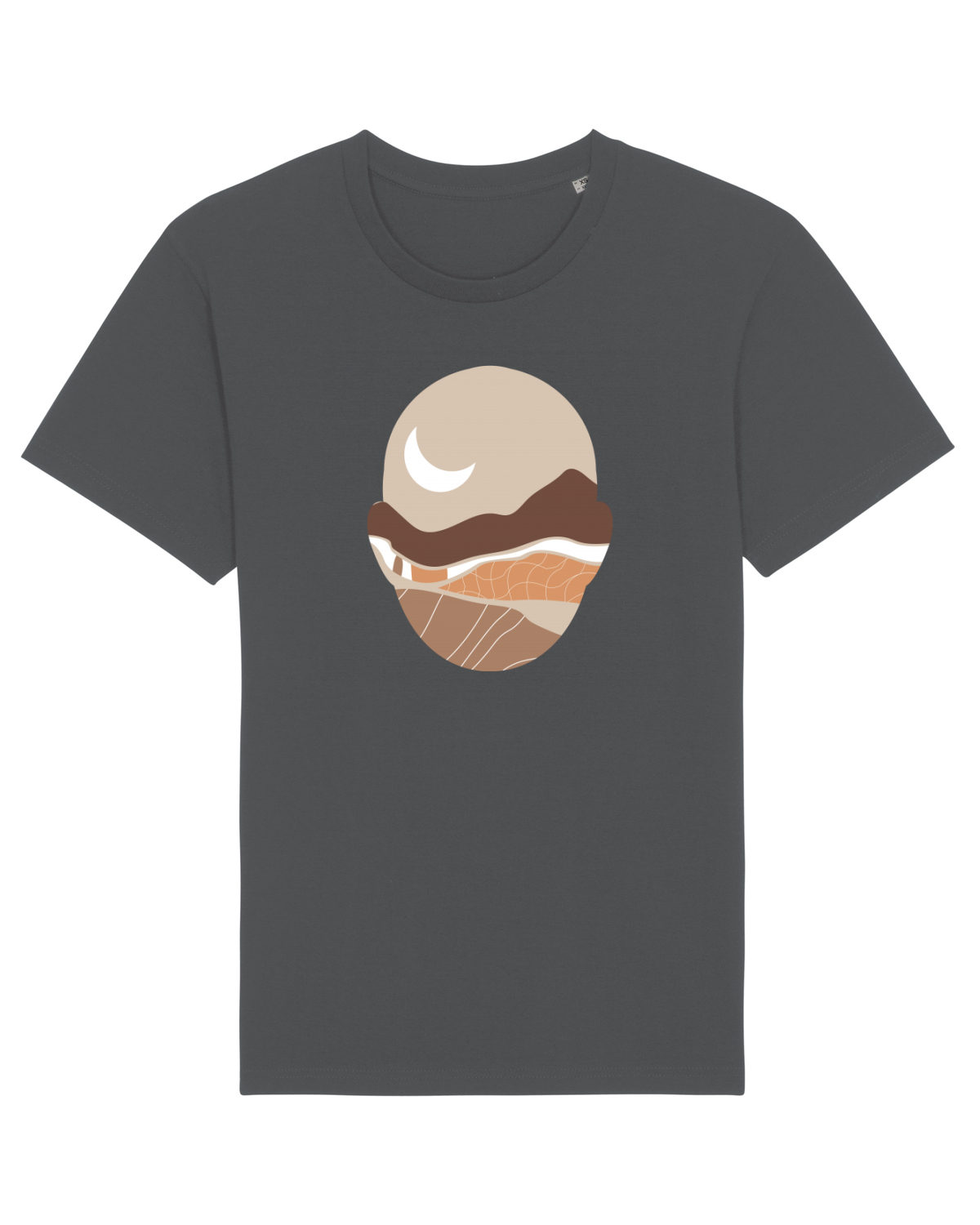 Tricou mânecă scurtă Unisex Rocker Anthracite
