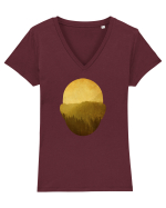 Nature In My Mind Tricou mânecă scurtă guler V Damă Evoker