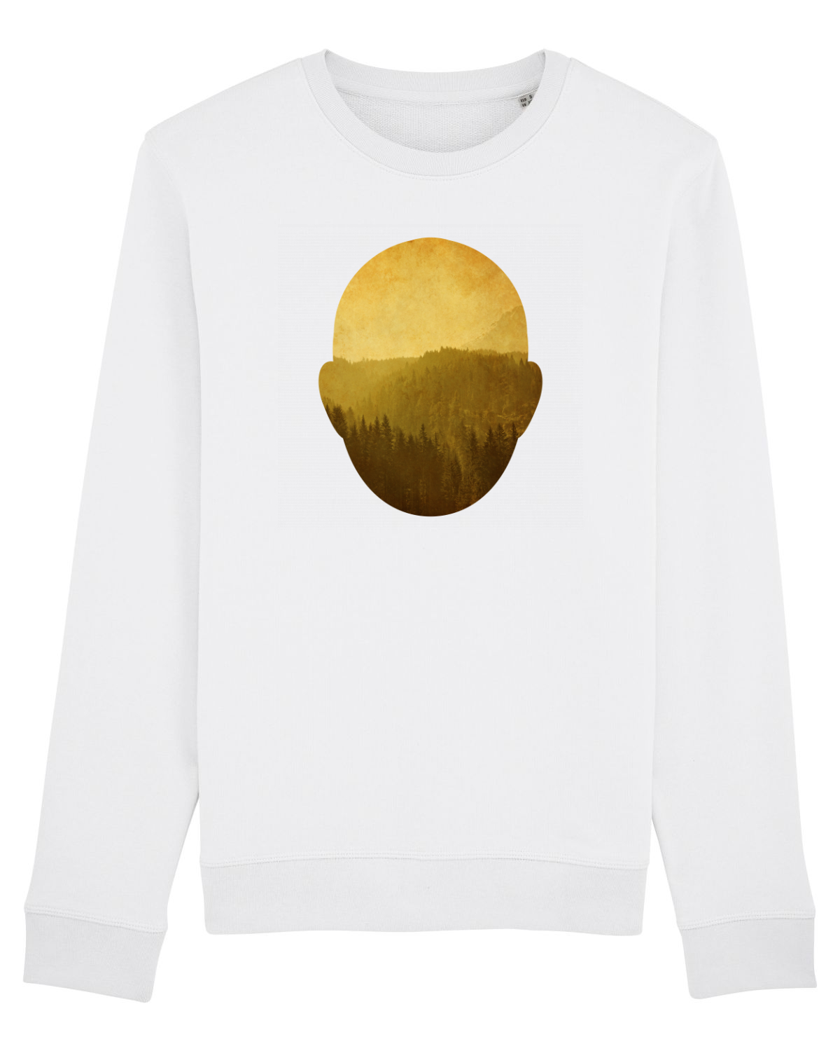 Bluză mânecă lungă Unisex Rise White