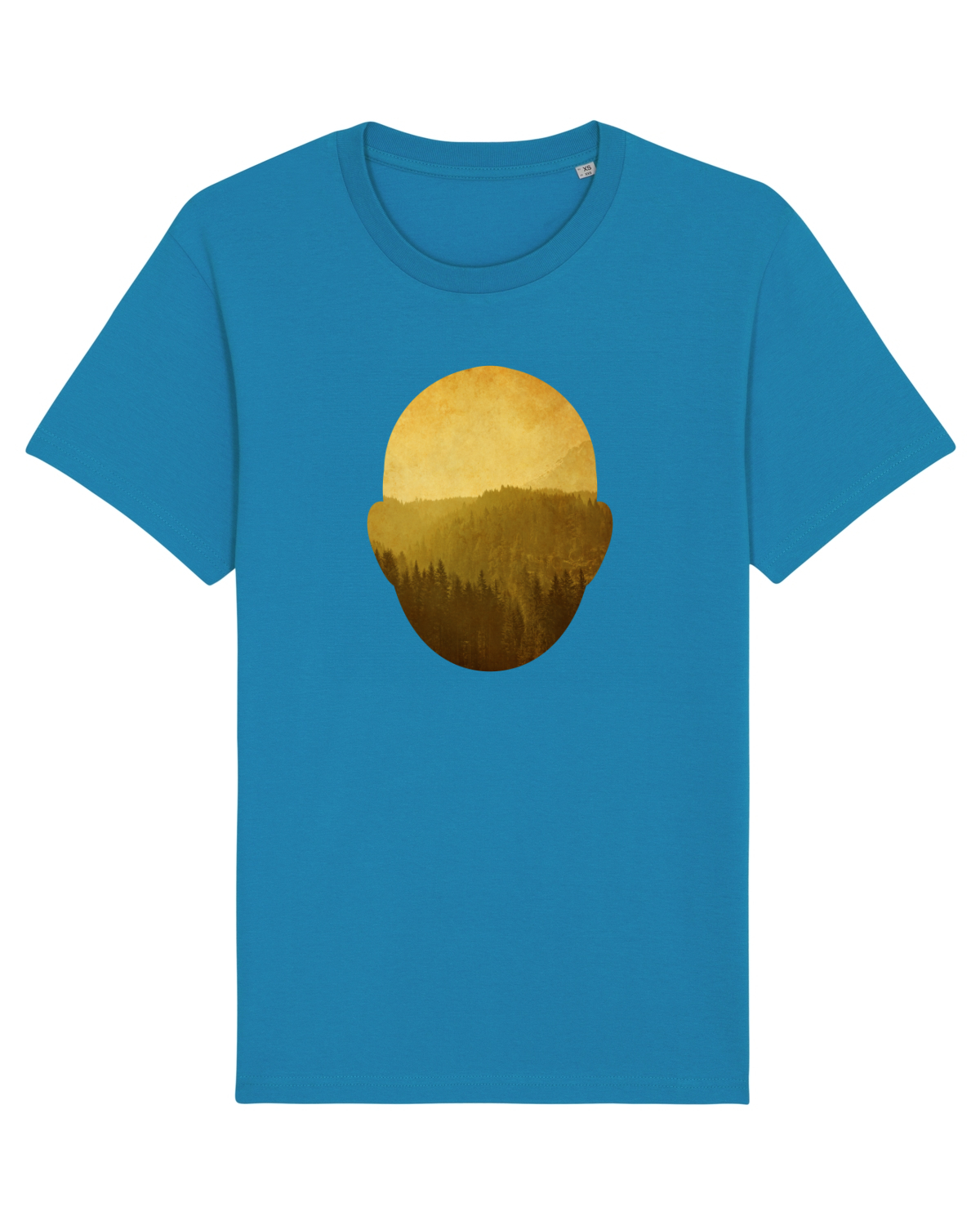 Tricou mânecă scurtă Unisex Rocker Azur