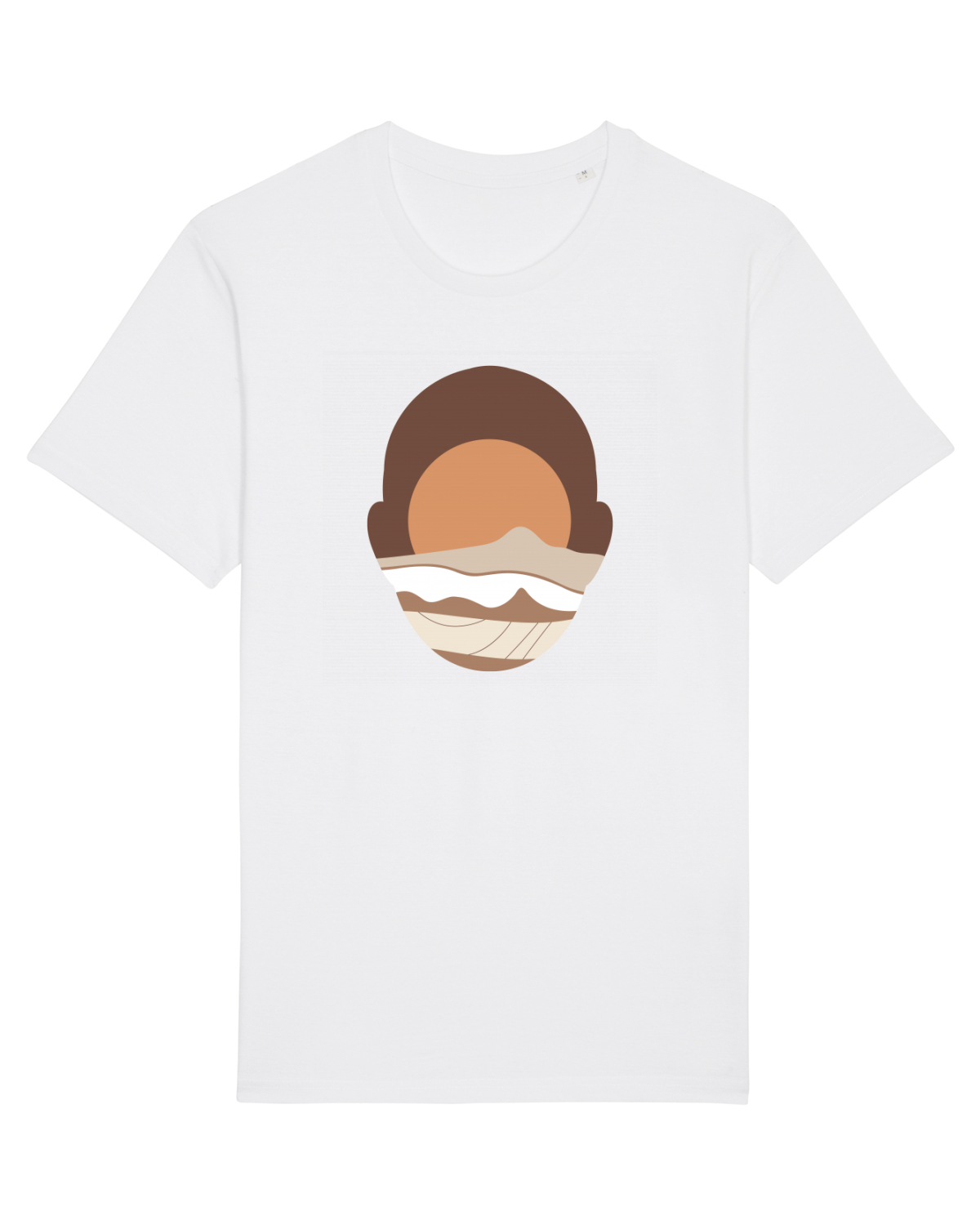 Tricou mânecă scurtă Unisex Rocker White