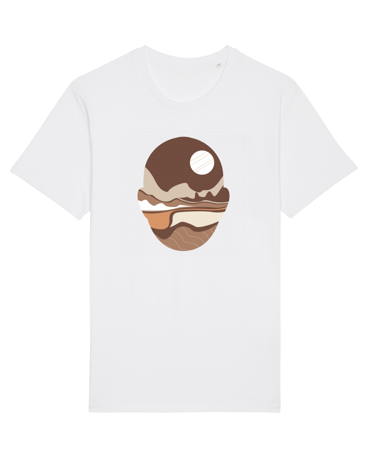 Tricou mânecă scurtă Unisex Rocker White