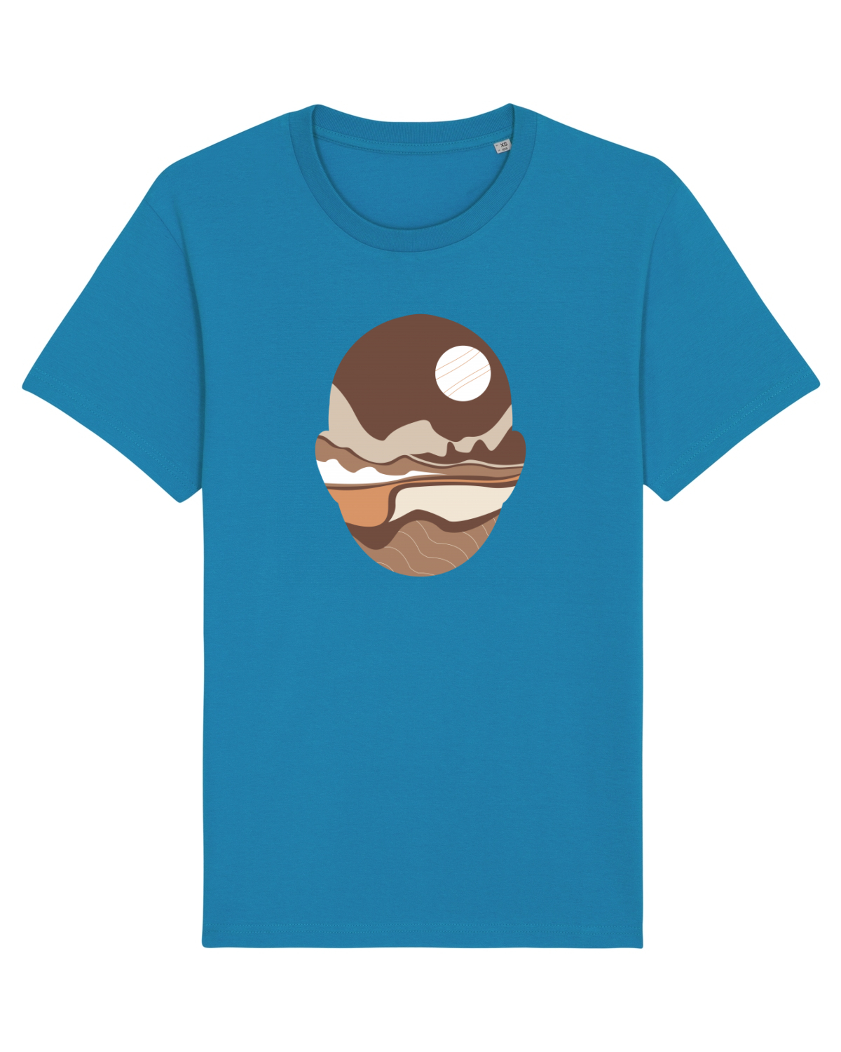 Tricou mânecă scurtă Unisex Rocker Azur