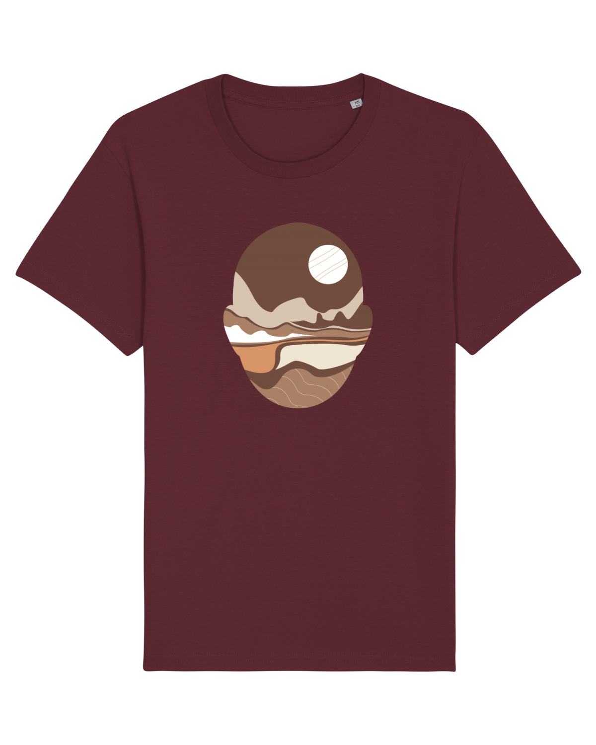 Tricou mânecă scurtă Unisex Rocker Burgundy