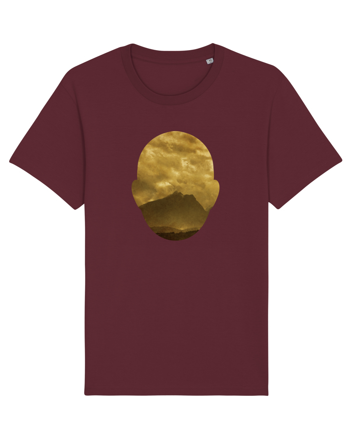 Tricou mânecă scurtă Unisex Rocker Burgundy