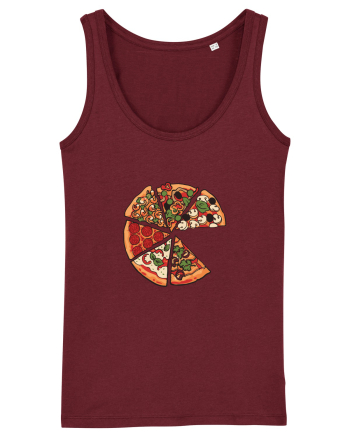 Love Pizza Burgundy