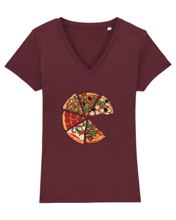 Love Pizza Burgundy