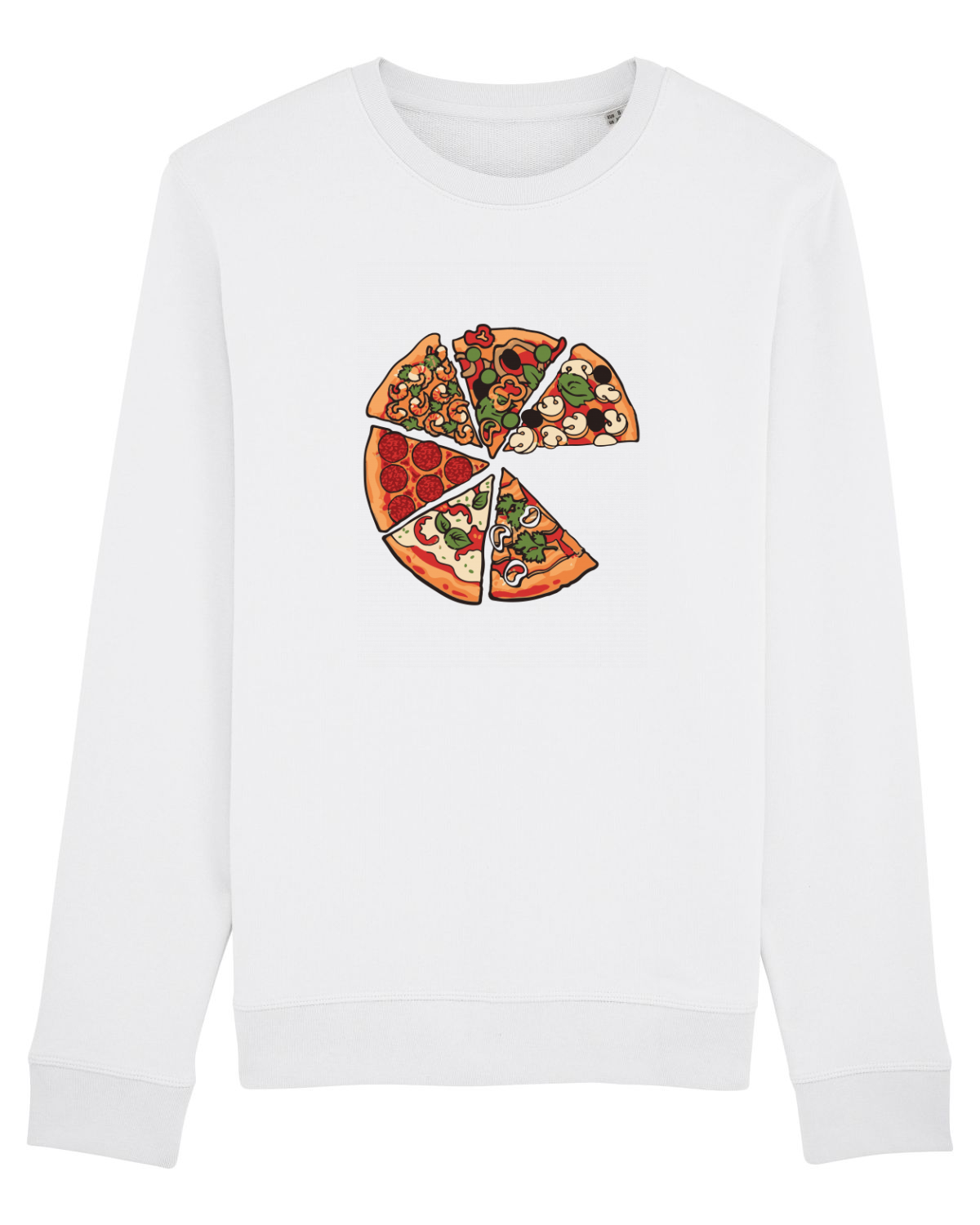Bluză mânecă lungă Unisex Rise White