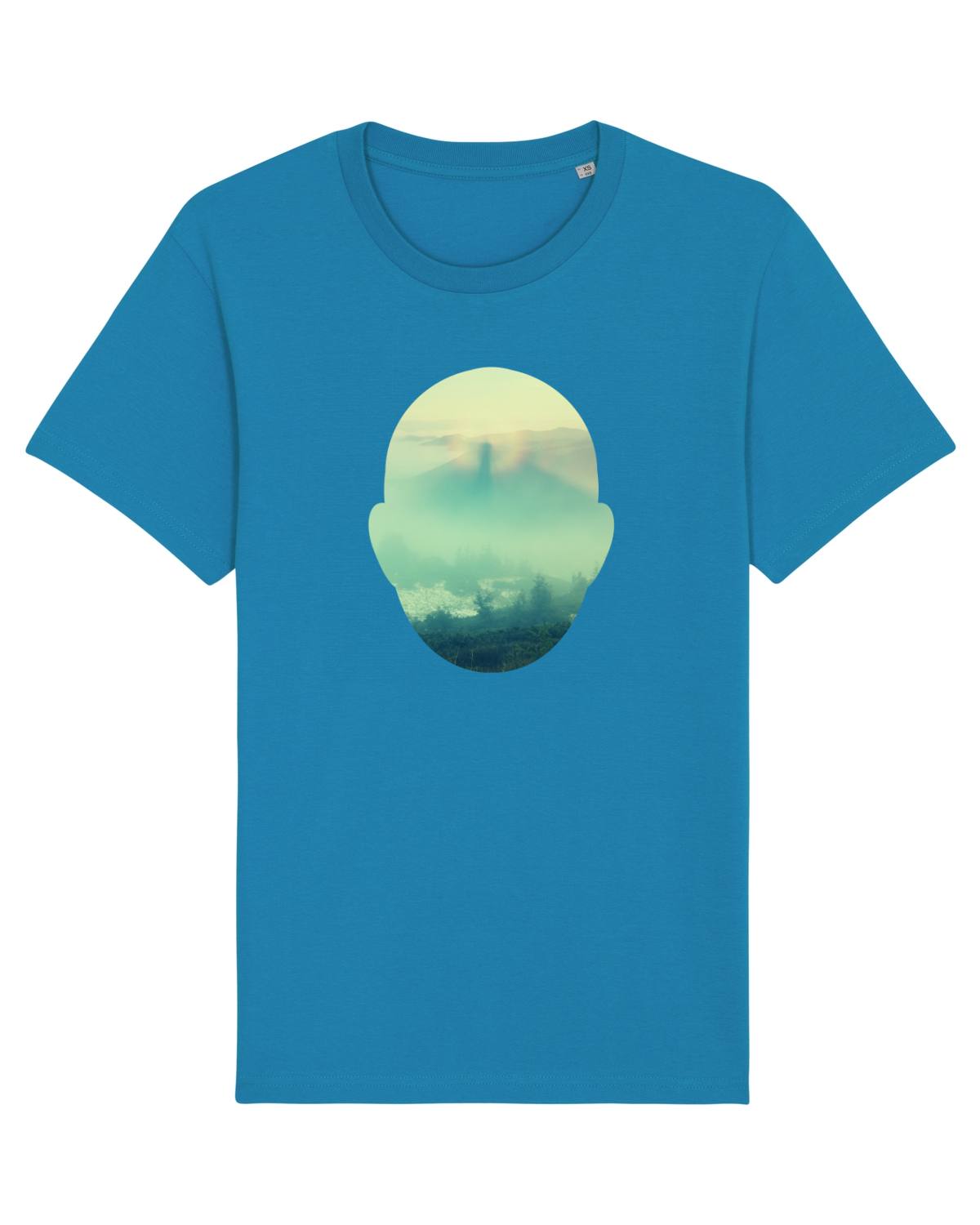 Tricou mânecă scurtă Unisex Rocker Azur
