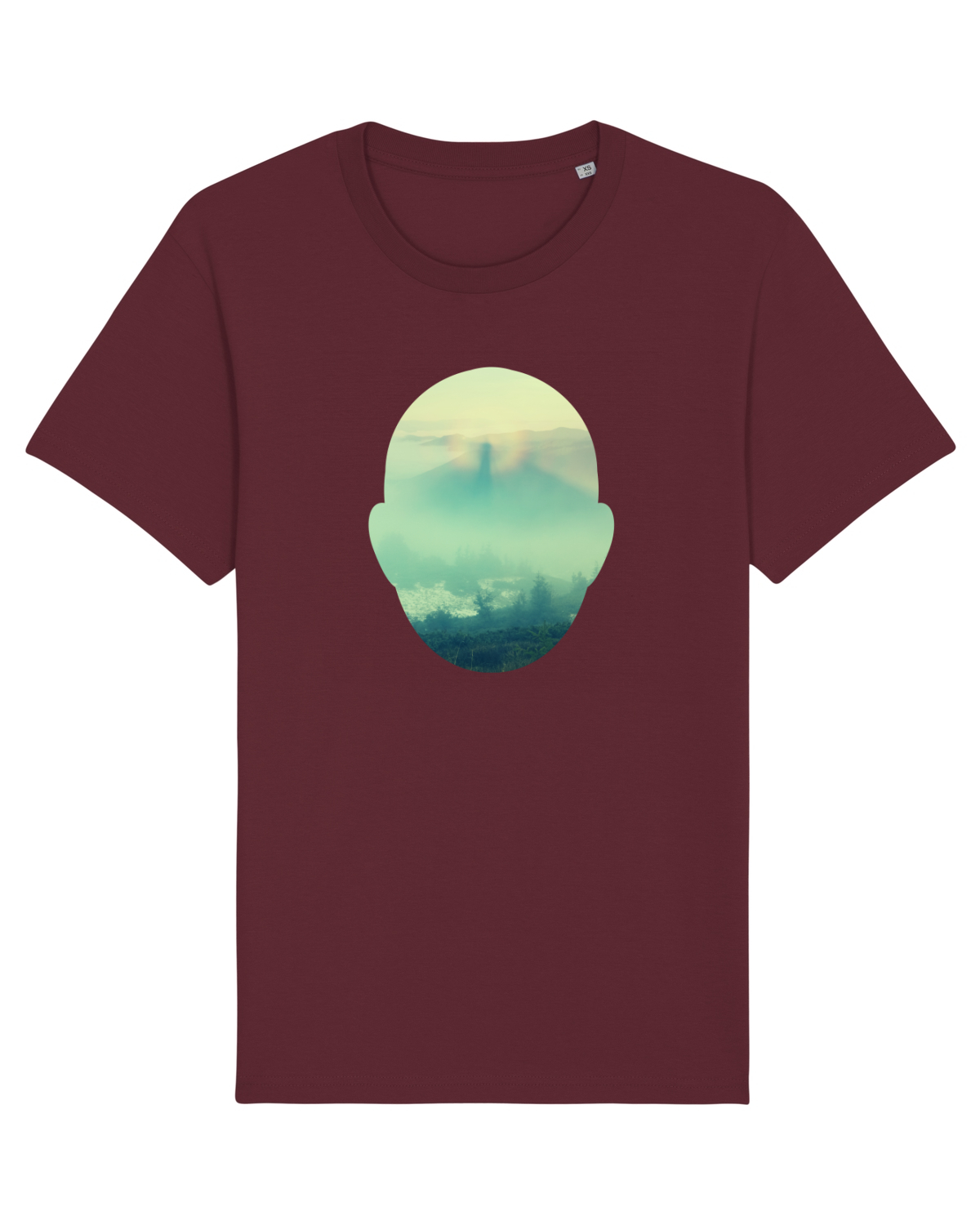 Tricou mânecă scurtă Unisex Rocker Burgundy