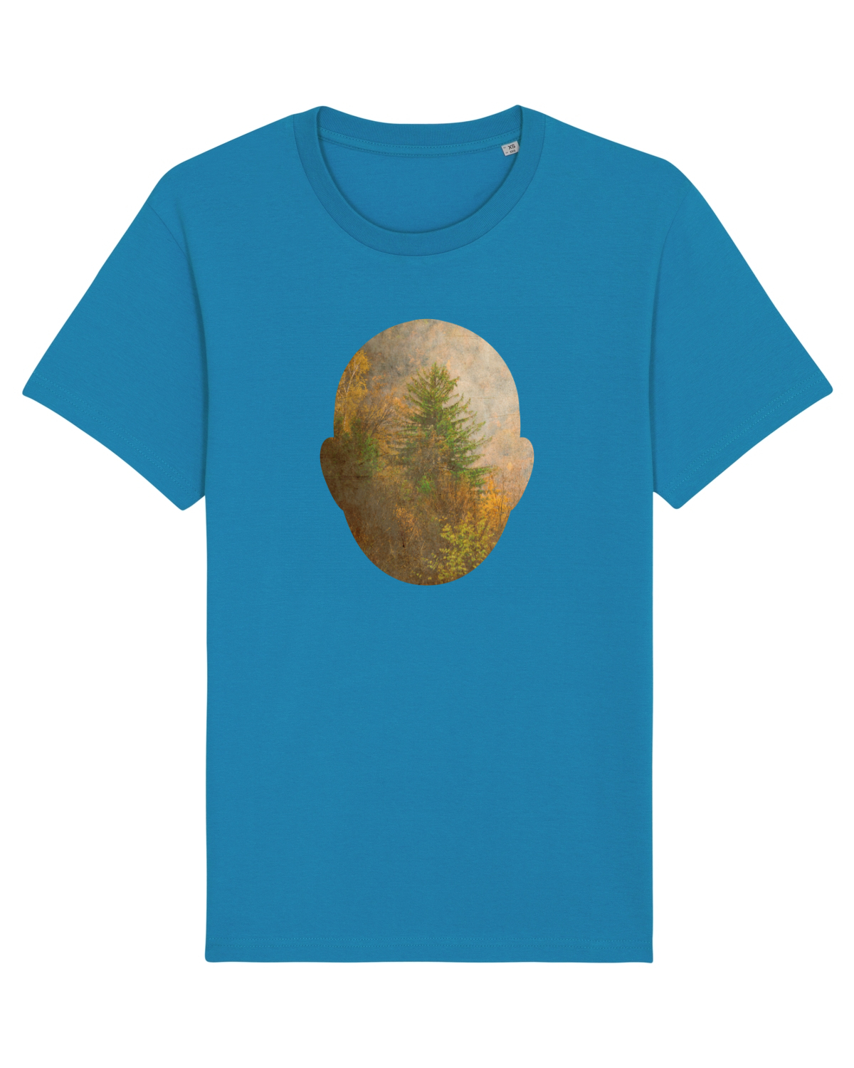 Tricou mânecă scurtă Unisex Rocker Azur