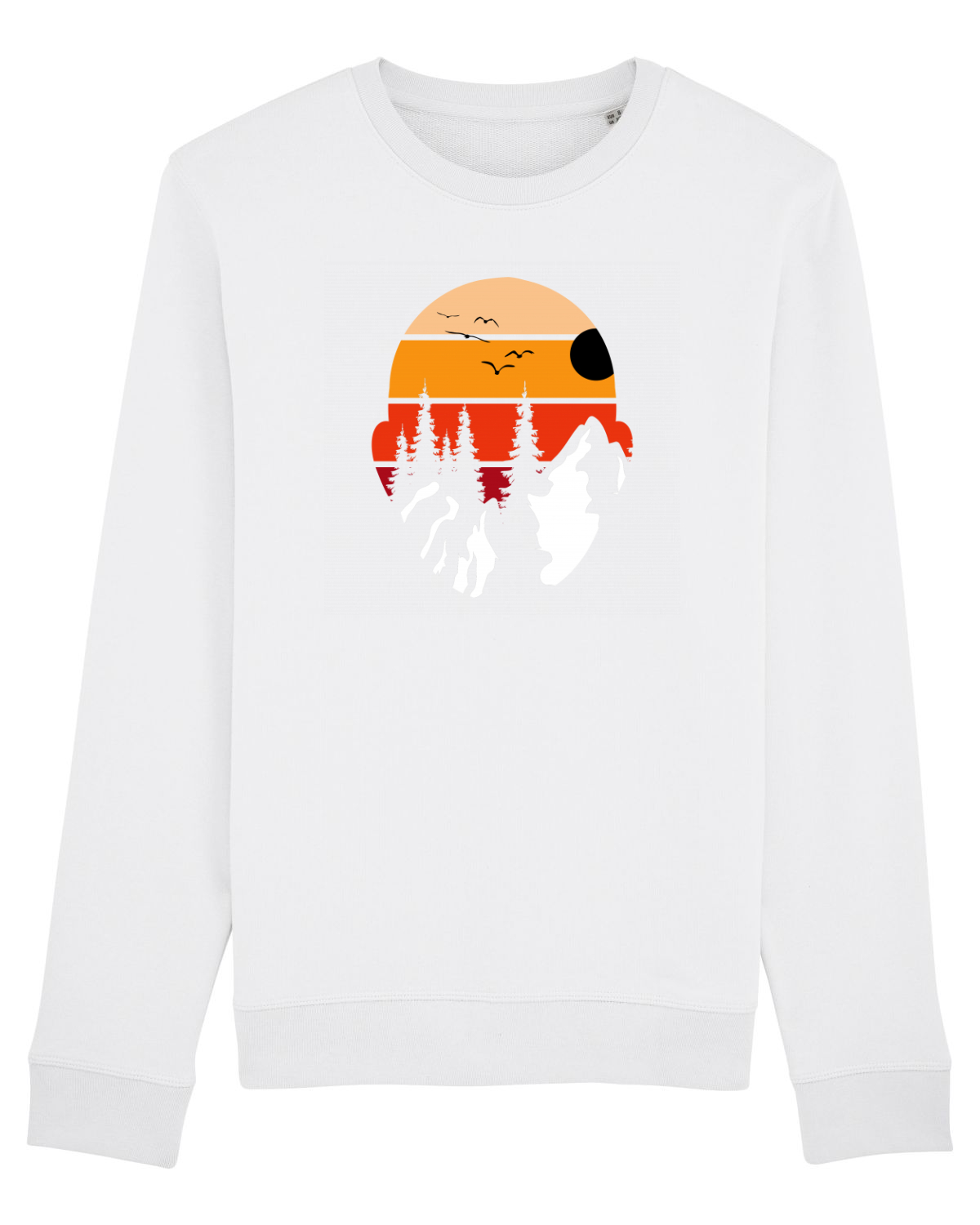 Bluză mânecă lungă Unisex Rise White