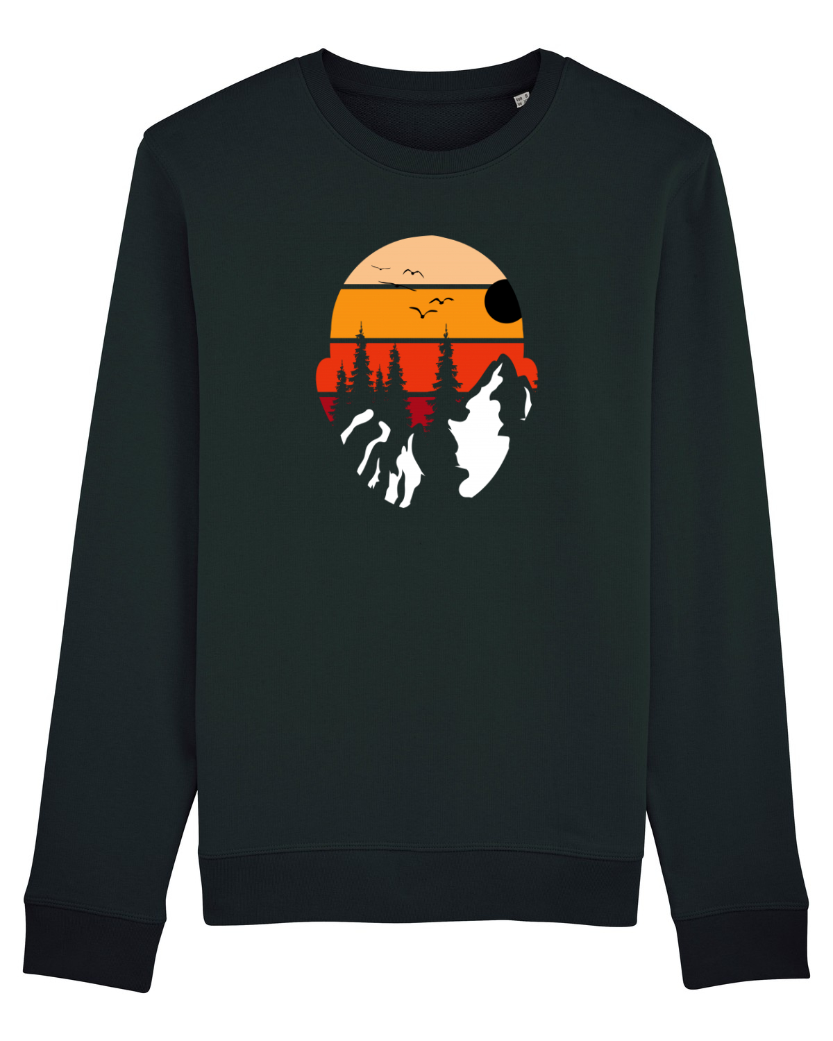 Bluză mânecă lungă Unisex Rise Black