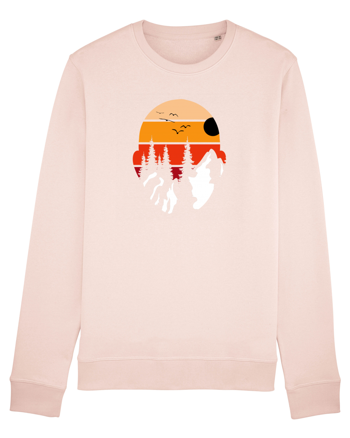 Bluză mânecă lungă Unisex Rise Candy Pink