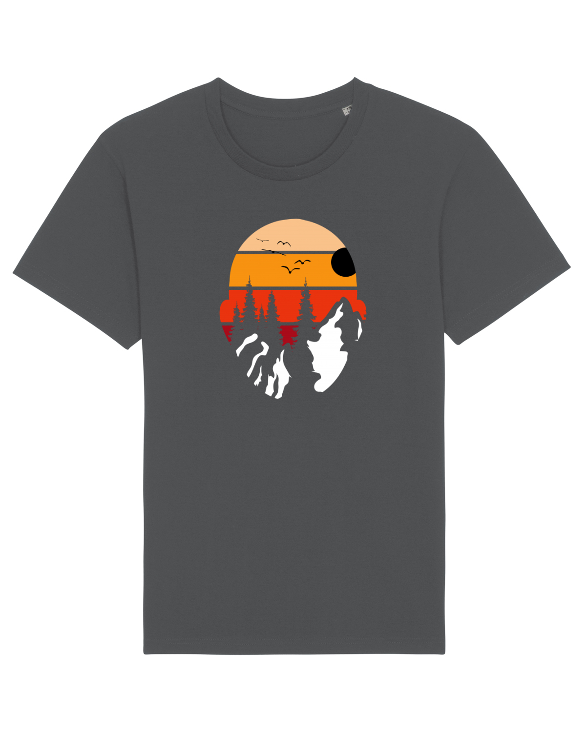 Tricou mânecă scurtă Unisex Rocker Anthracite