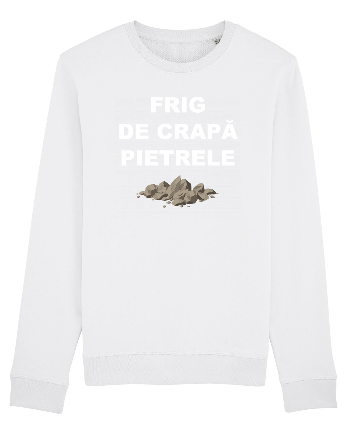 Bluză mânecă lungă Unisex Rise White