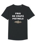 FRIG DE CRAPA PIETRELE Tricou mânecă scurtă guler larg Bărbat Skater
