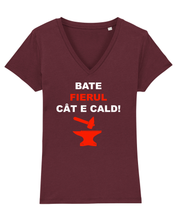 BATE FIERUL CAT E CALD Burgundy