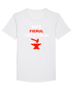 BATE FIERUL CAT E CALD Tricou mânecă scurtă guler larg Bărbat Skater
