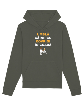 UMBLA CAINII CU COVRIGI IN COADA Khaki