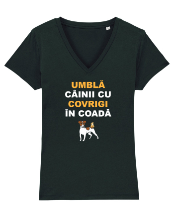 UMBLA CAINII CU COVRIGI IN COADA Black