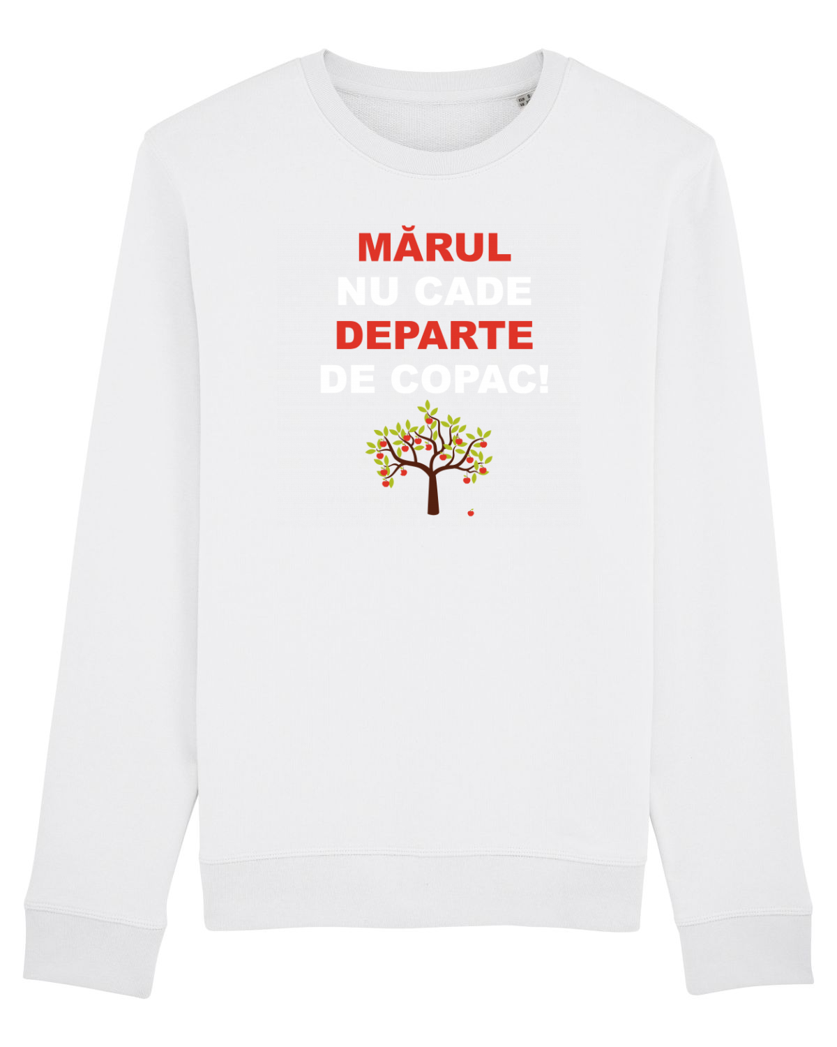 Bluză mânecă lungă Unisex Rise White