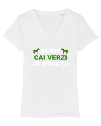 SCRIE CAI VERZI PE PERETI White