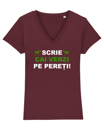 SCRIE CAI VERZI PE PERETI Burgundy