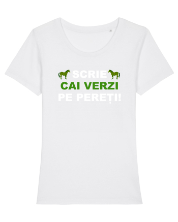 SCRIE CAI VERZI PE PERETI White
