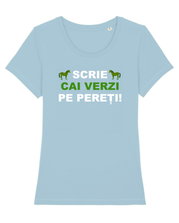 SCRIE CAI VERZI PE PERETI Sky Blue