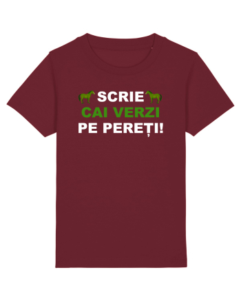 SCRIE CAI VERZI PE PERETI Burgundy