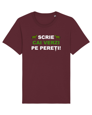 SCRIE CAI VERZI PE PERETI Burgundy