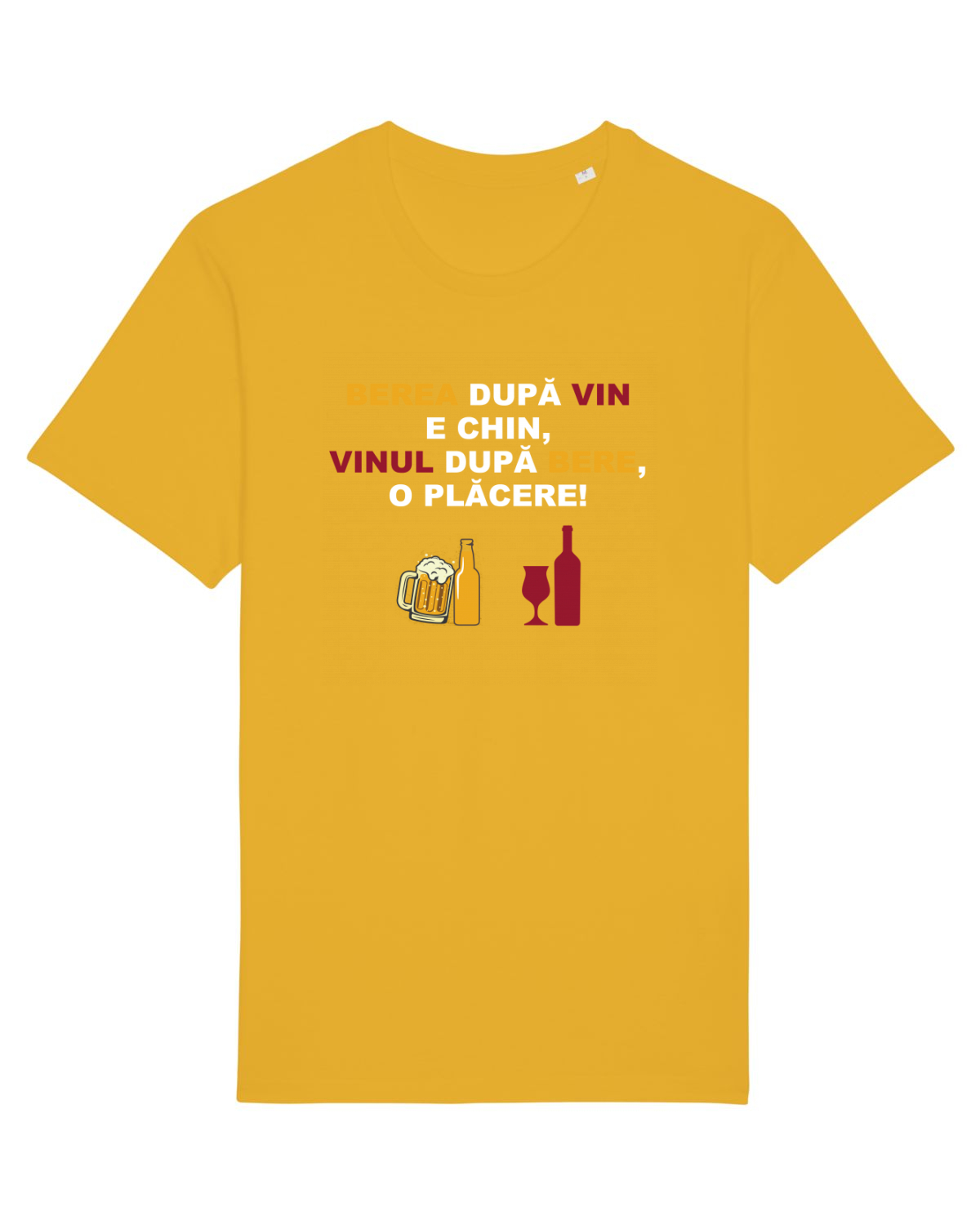 Tricou mânecă scurtă Unisex Rocker Spectra Yellow