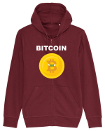 BITCOIN Hanorac cu fermoar Unisex Connector