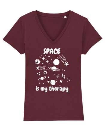 Space Is My Therapy Burgundy