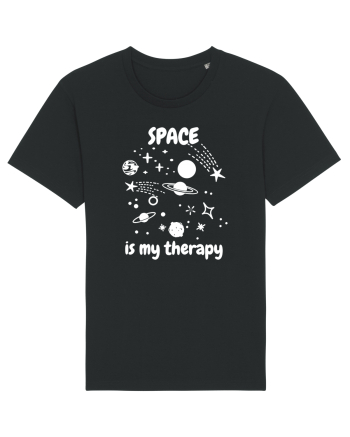 Space Is My Therapy Black