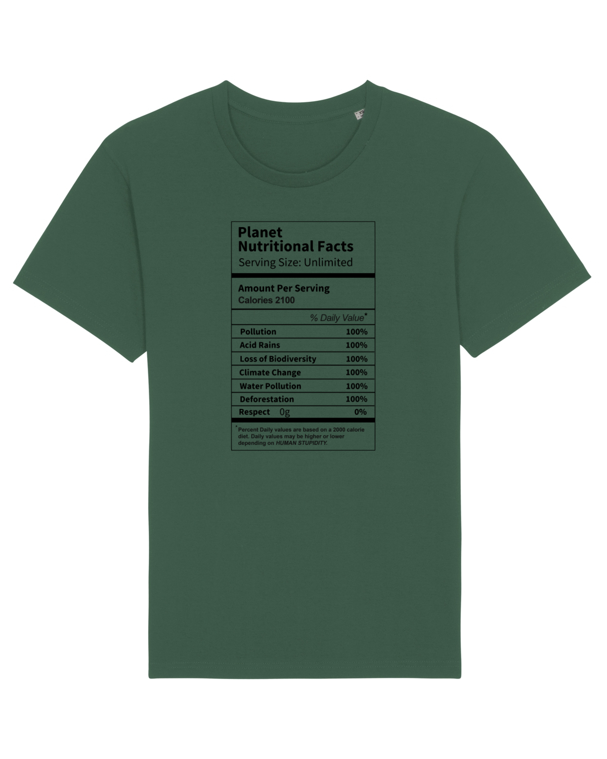 Tricou mânecă scurtă Unisex Rocker Bottle Green